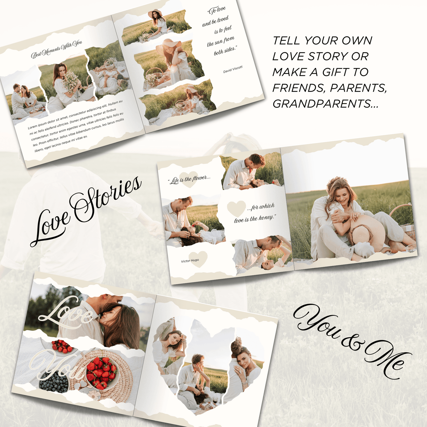 CANVA TEMPLATES - PHOTO BOOK - YOU AND ME LOVE STORY - SHALMIAK