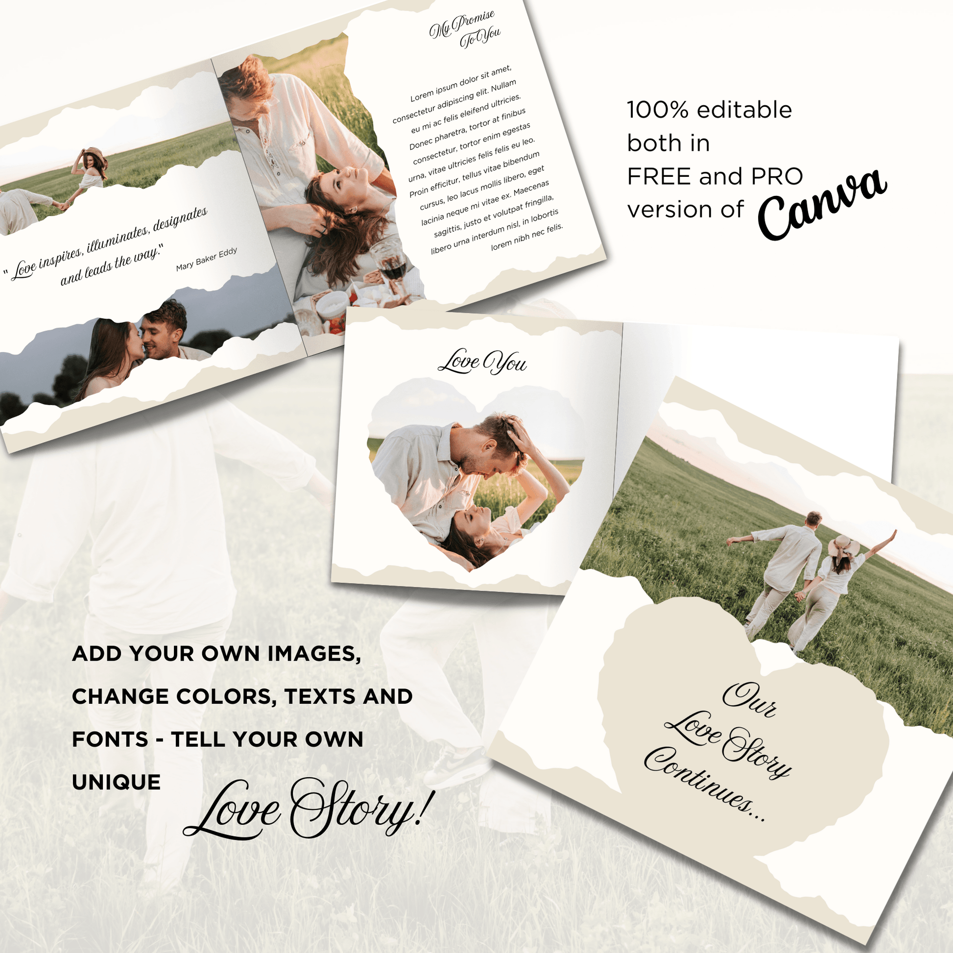 CANVA TEMPLATES - PHOTO BOOK - YOU AND ME LOVE STORY - SHALMIAK