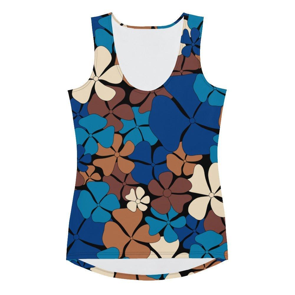 ADELIE blue brown - Tank Top - SHALMIAK