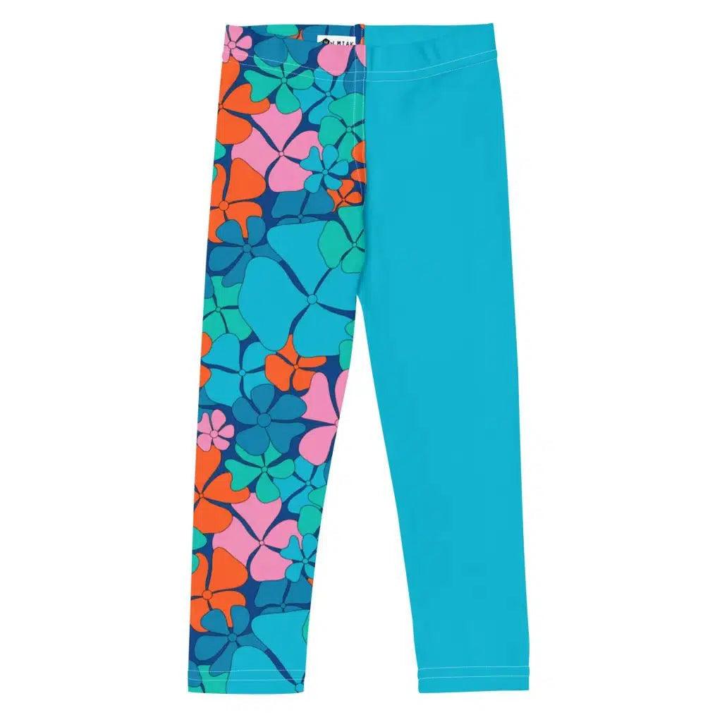 ADELIE orange blue - Kid's Leggings - SHALMIAK