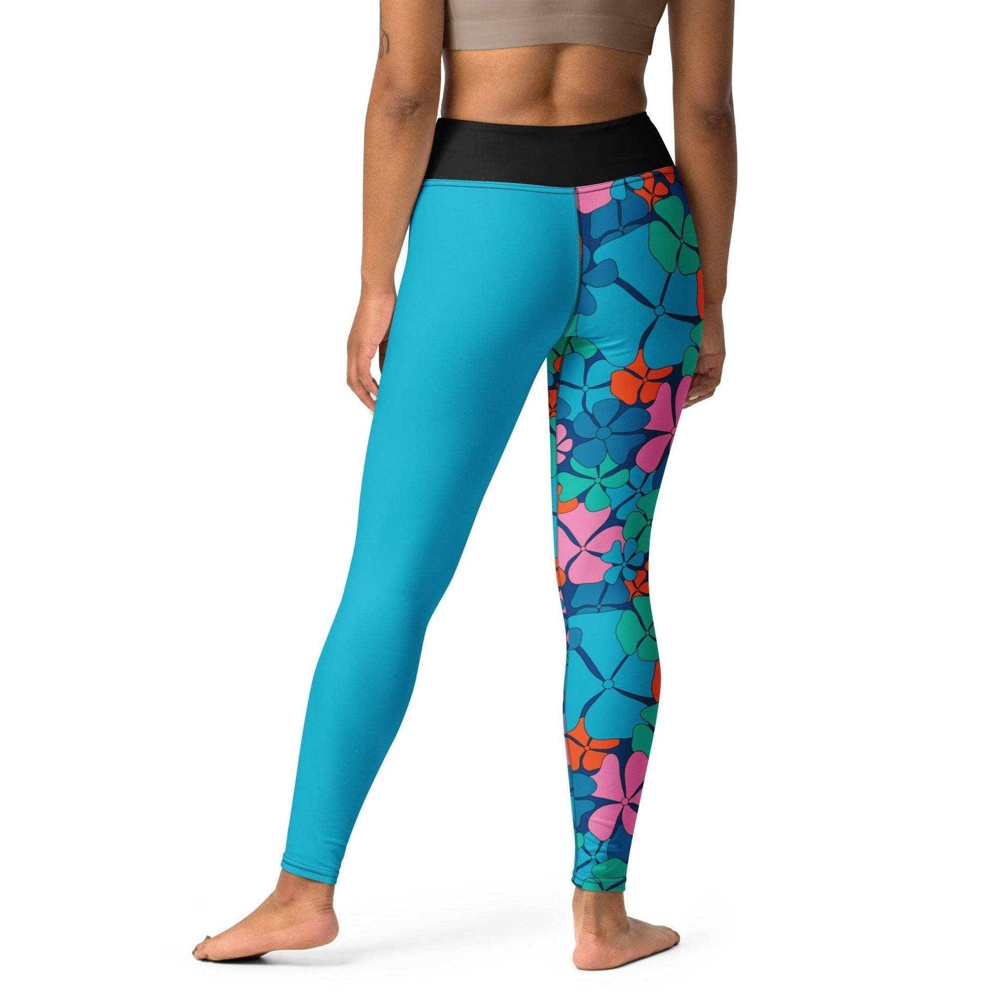 ADELIE orange blue - Yoga Leggings - SHALMIAK