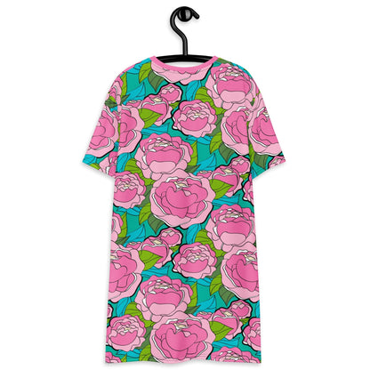 BE MY ONLY pink turquoise - T-shirt dress - SHALMIAK