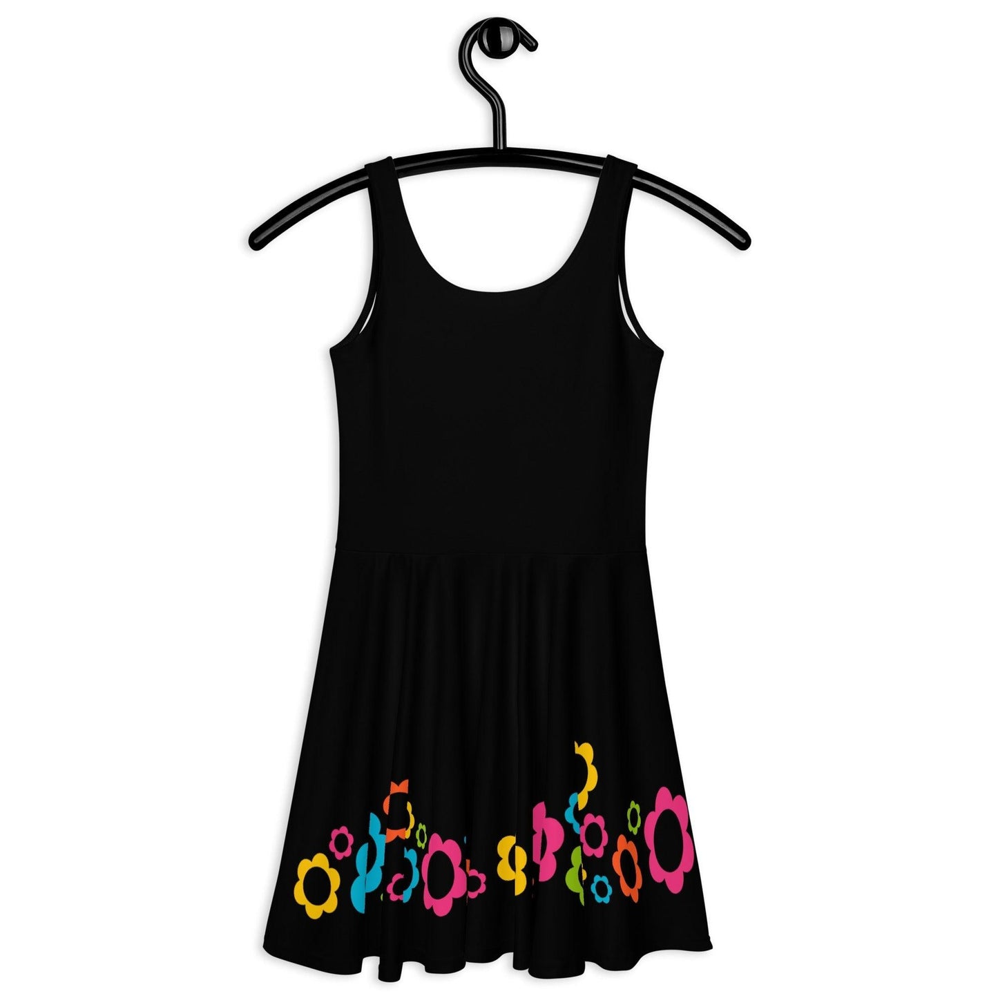 BLACK with ELLIE colour - Skater Dress - SHALMIAK