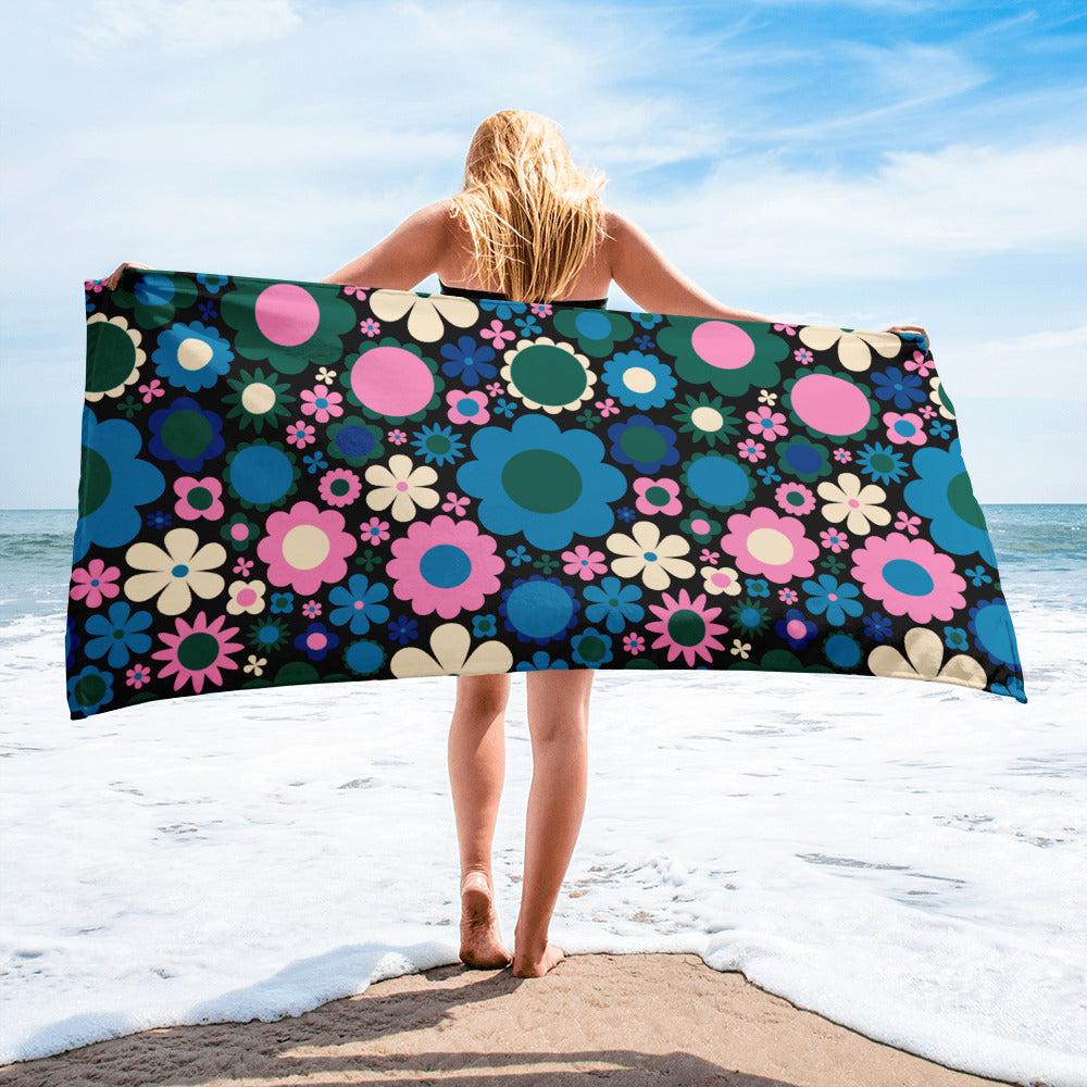 BLOOMPOP blue pink - Towel - SHALMIAK