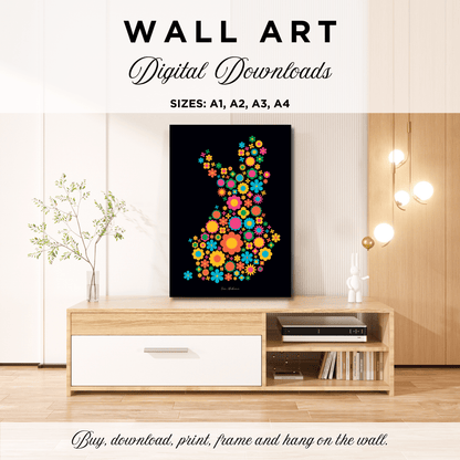 DIGITAL WALL ART - BLOOMPOP happy - SHALMIAK