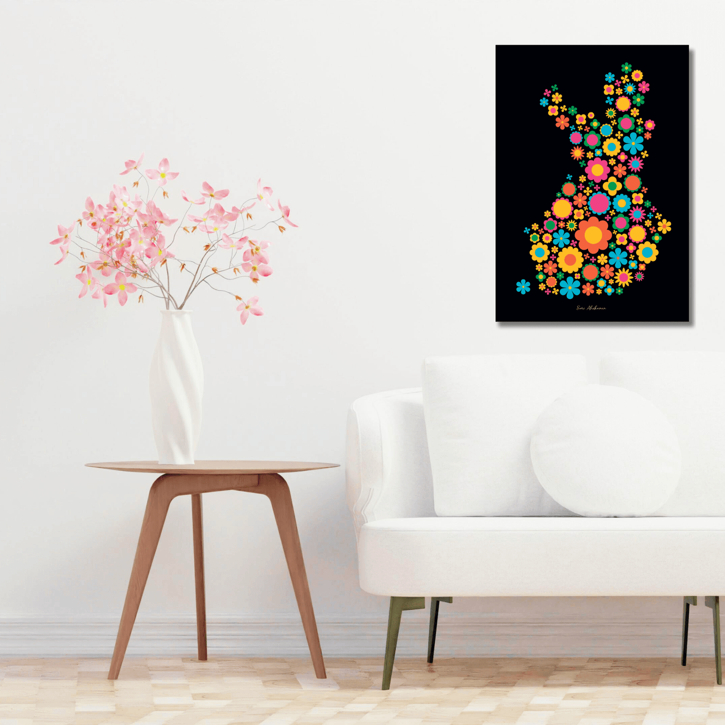 DIGITAL WALL ART - BLOOMPOP happy - SHALMIAK