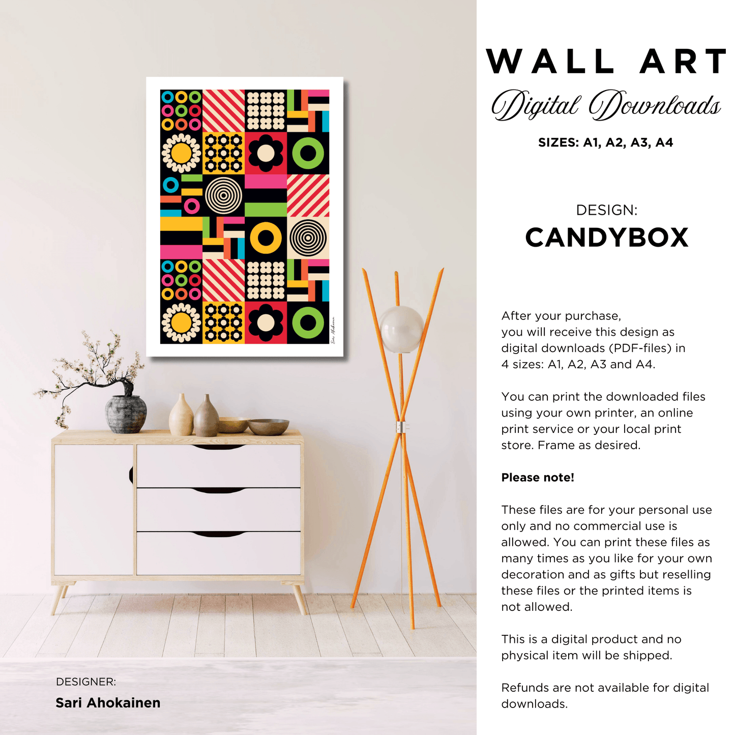 DIGITAL WALL ART - CANDYBOX - SHALMIAK