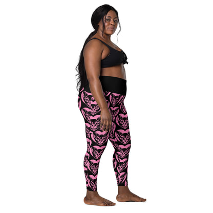 CAT BREED LEGGINGS with pockets - ABYSSINIAN - HERTTAHOUND - pink - SHALMIAK