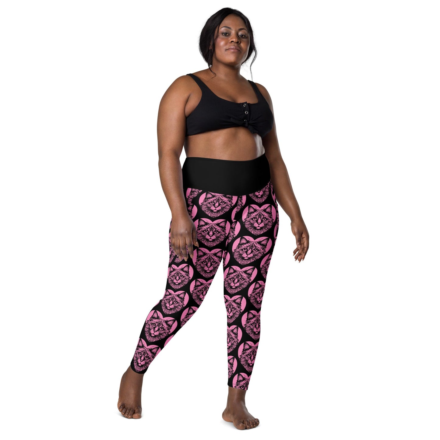 CAT BREED LEGGINGS with pockets - BALINESE - HERTTAHOUND - pink - SHALMIAK