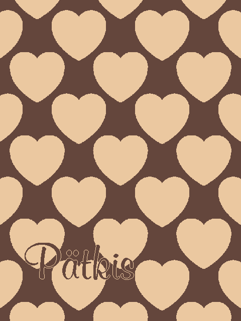 Personalized knitted blanket with hearts Brown - Vertical