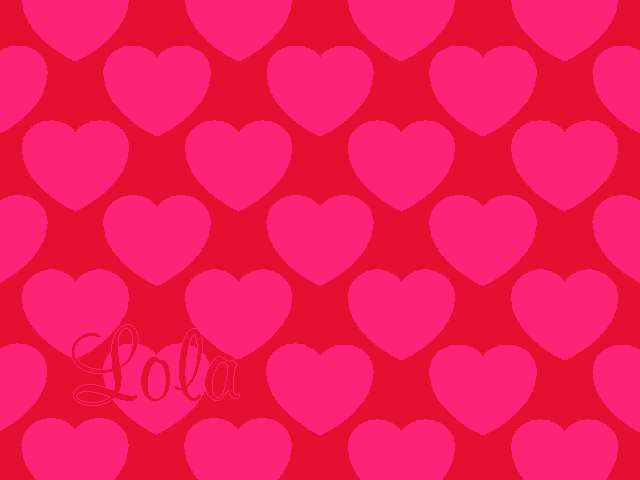 Personalized knitted blanket with hearts Hot Pink - Horizontal
