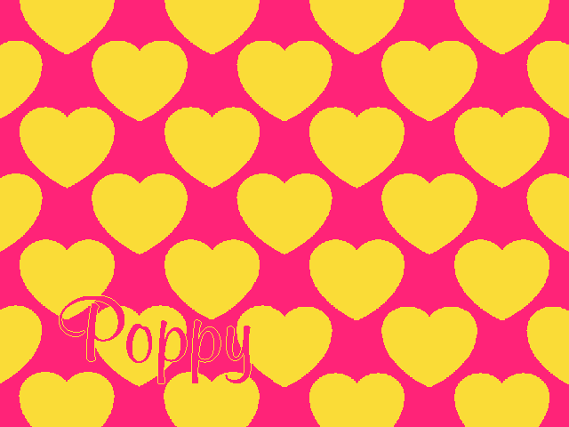 Personalized knitted blanket with hearts Yellow Pink - Horizontal