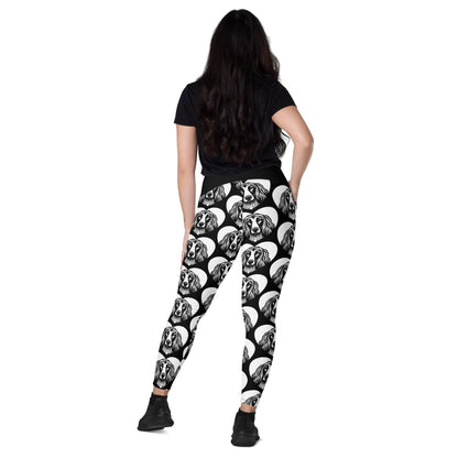 DOG BREED LEGGINGS with pockets - AFGHAN HOUND - HERTTAHOUND - SHALMIAK