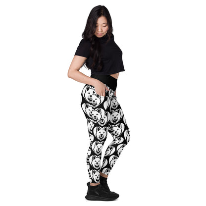 DOG BREED LEGGINGS with pockets - AKITA - HERTTAHOUND - SHALMIAK