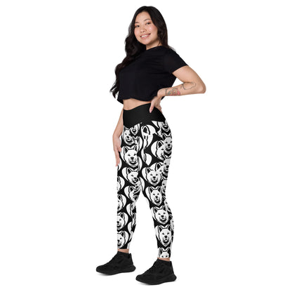 DOG BREED LEGGINGS with pockets - AKITA - HERTTAHOUND - SHALMIAK