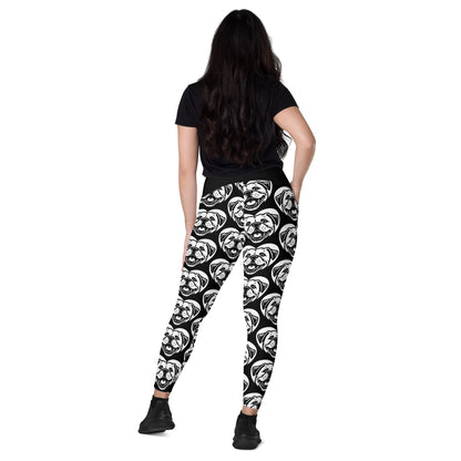 DOG BREED LEGGINGS with pockets - AMERICAN BULLDOG - HERTTAHOUND - SHALMIAK