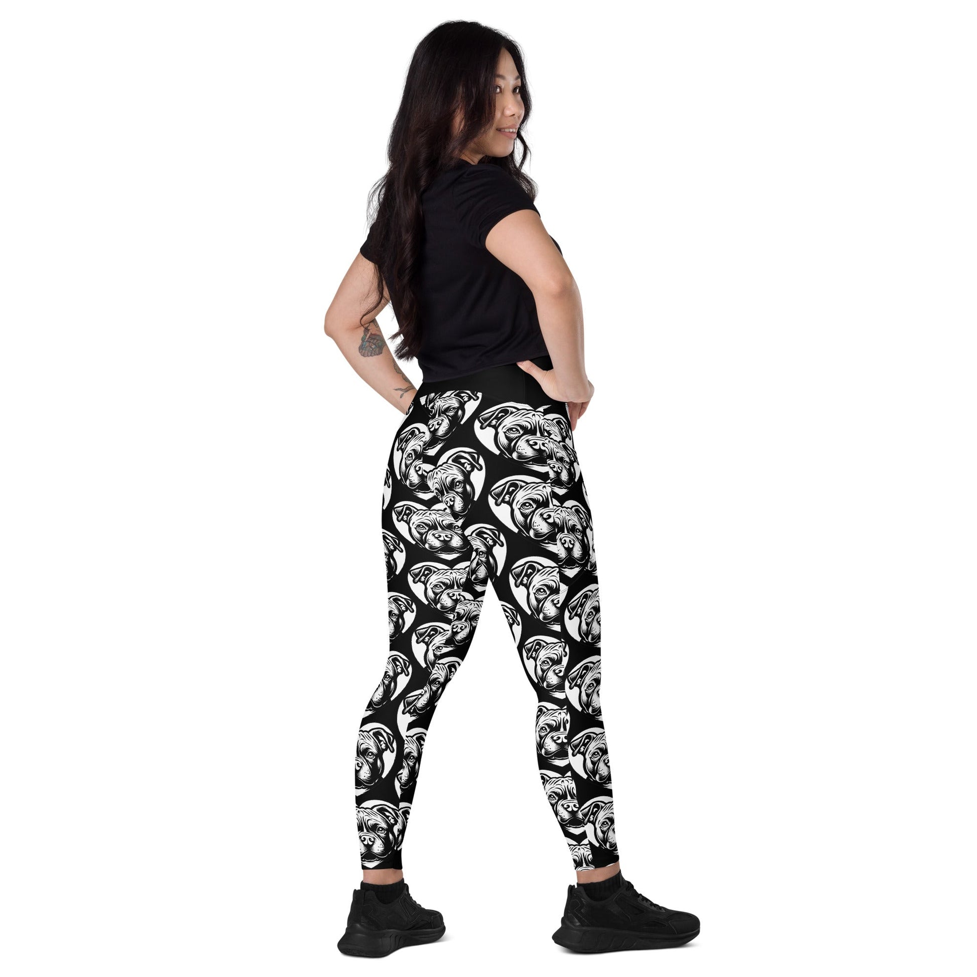 DOG BREED LEGGINGS with pockets - AMERICAN BULLY POCKET - HERTTAHOUND - SHALMIAK