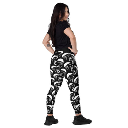 DOG BREED LEGGINGS with pockets - BERGAMASCO SHEEPDOG - HERTTAHOUND - SHALMIAK