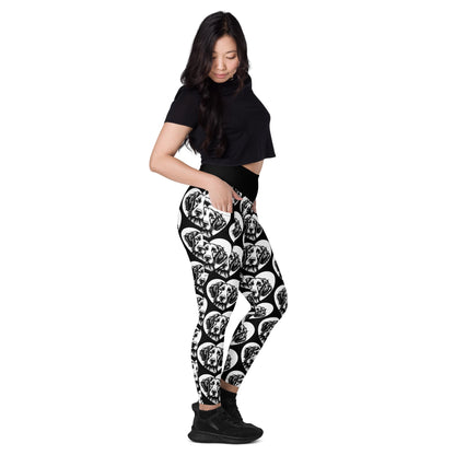 DOG BREED LEGGINGS with pockets - BRITTANY SPANIEL - HERTTAHOUND - SHALMIAK