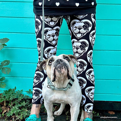 DOG BREED LEGGINGS with pockets - BULLDOG ENGLISH BOSTON - HERTTAHOUND - SHALMIAK