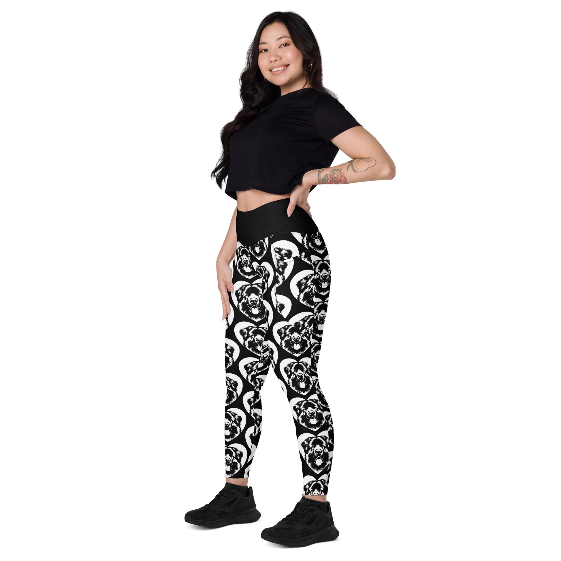 DOG BREED LEGGINGS with pockets - CAUCASIAN SHEPHERD DOG - HERTTAHOUND - SHALMIAK