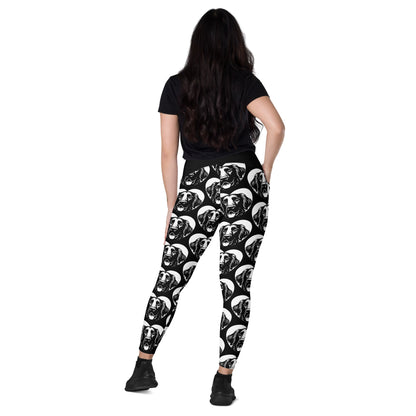 DOG BREED LEGGINGS with pockets - FLAT COATED RETRIEVER - HERTTAHOUND - SHALMIAK