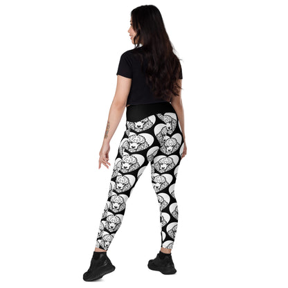 DOG BREED LEGGINGS with pockets - GIANT POODLE - HERTTAHOUND - SHALMIAK