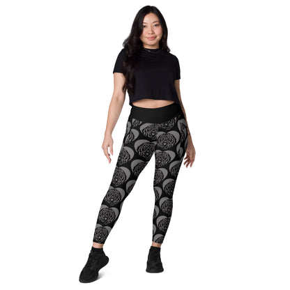 DOG BREED LEGGINGS with pockets - PULI - HERTTAHOUND - grey - SHALMIAK