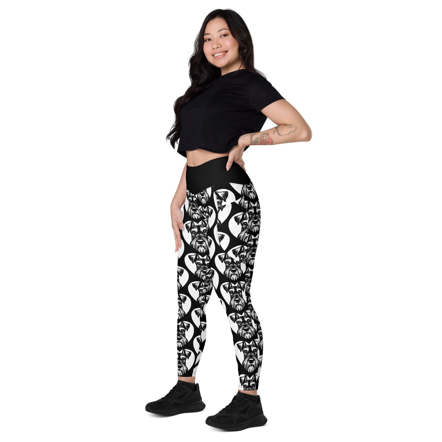 DOG BREED LEGGINGS with pockets - SCHNAUZER GIANT - HERTTAHOUND - SHALMIAK