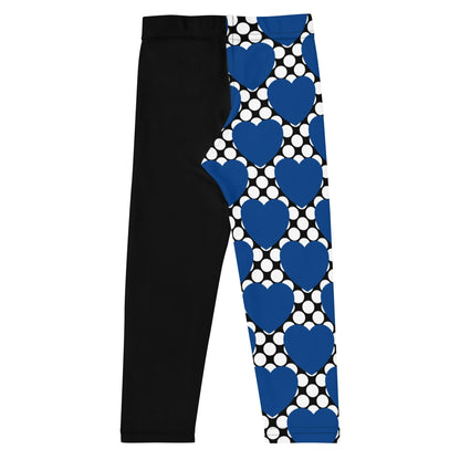 ELLIE LOVE DOT blue black - Kid's Leggings - SHALMIAK