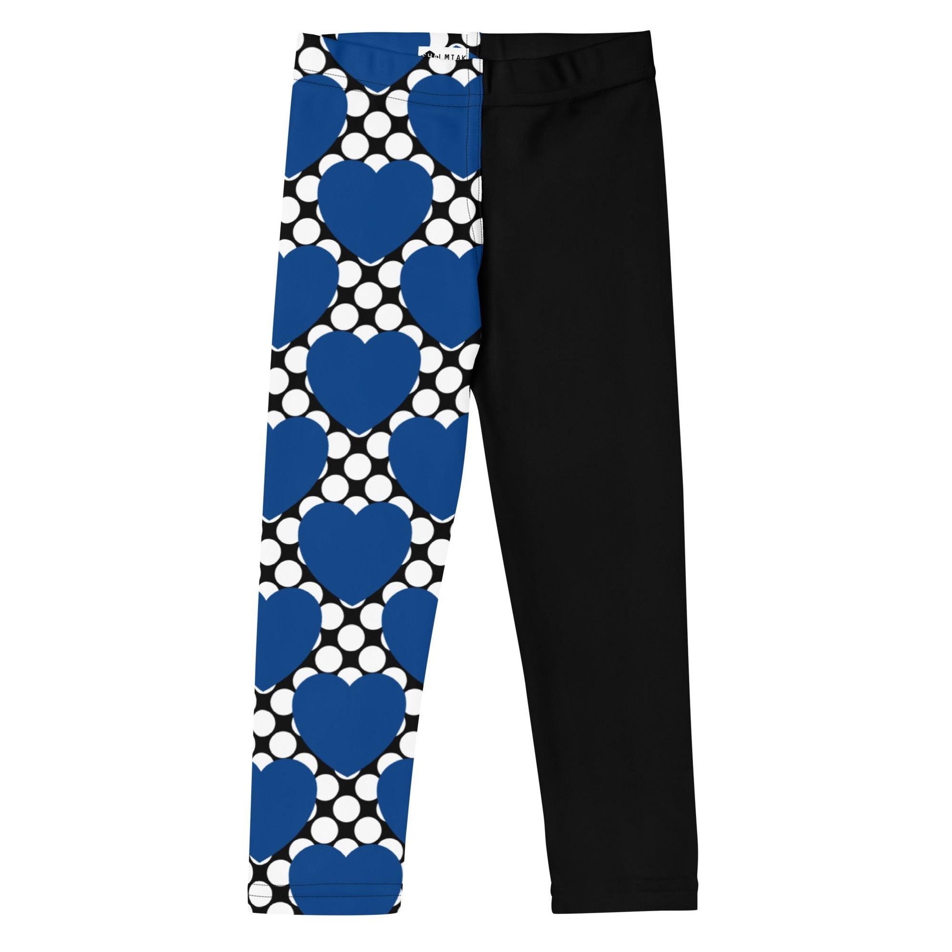 ELLIE LOVE DOT blue black - Kid's Leggings - SHALMIAK