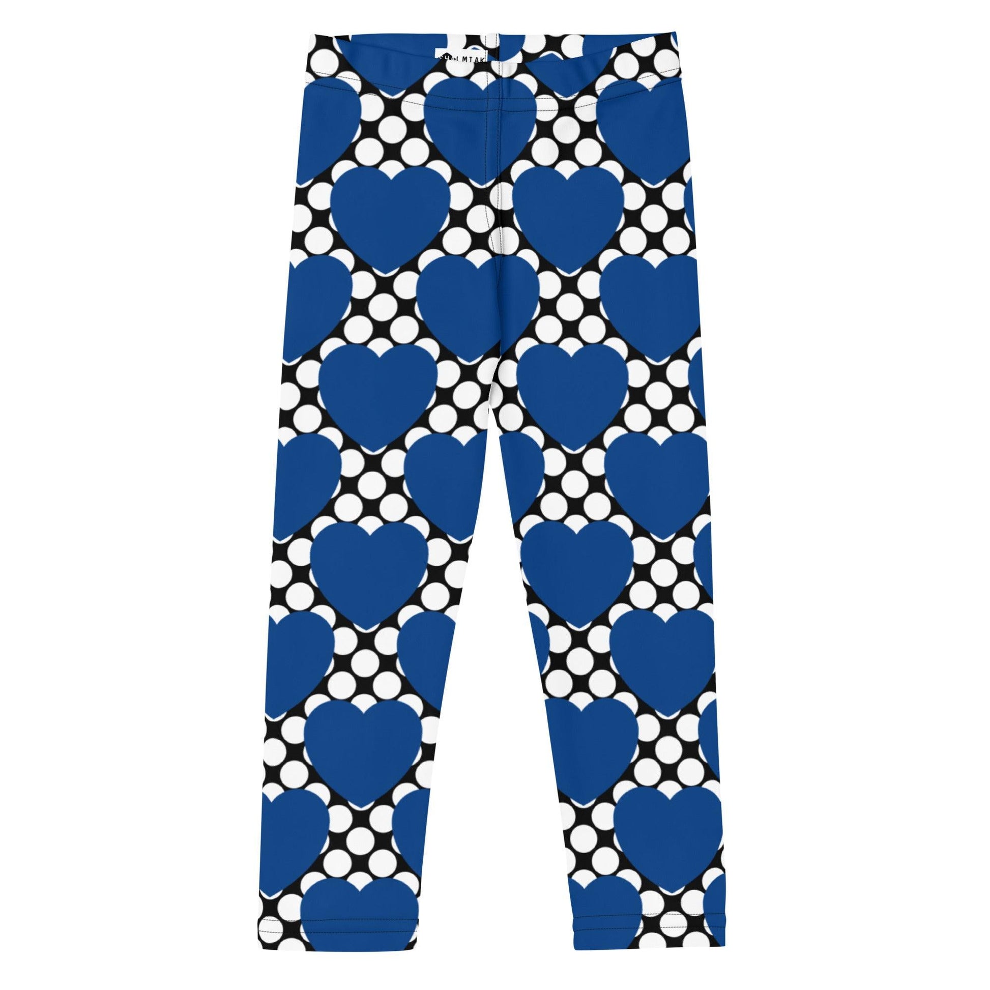 ELLIE LOVE DOT blue black - Kid's Leggings - SHALMIAK