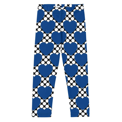 ELLIE LOVE DOT blue black - Kid's Leggings - SHALMIAK