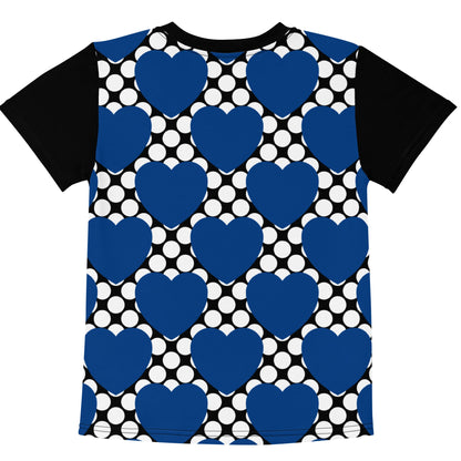 ELLIE LOVE DOT blue black - Kid's T-shirt - SHALMIAK