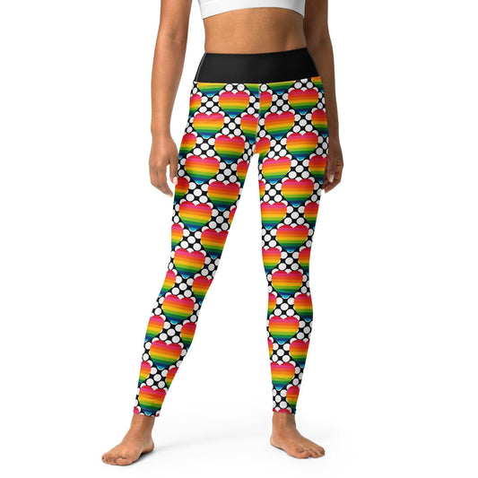 ELLIE LOVE DOT rainbow -2- Yoga Leggings - SHALMIAK