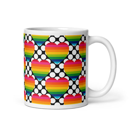 ELLIE LOVE DOT rainbow - Ceramic Mug - SHALMIAK