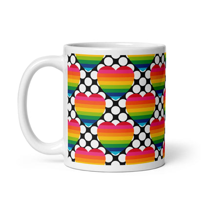 ELLIE LOVE DOT rainbow - Ceramic Mug - SHALMIAK