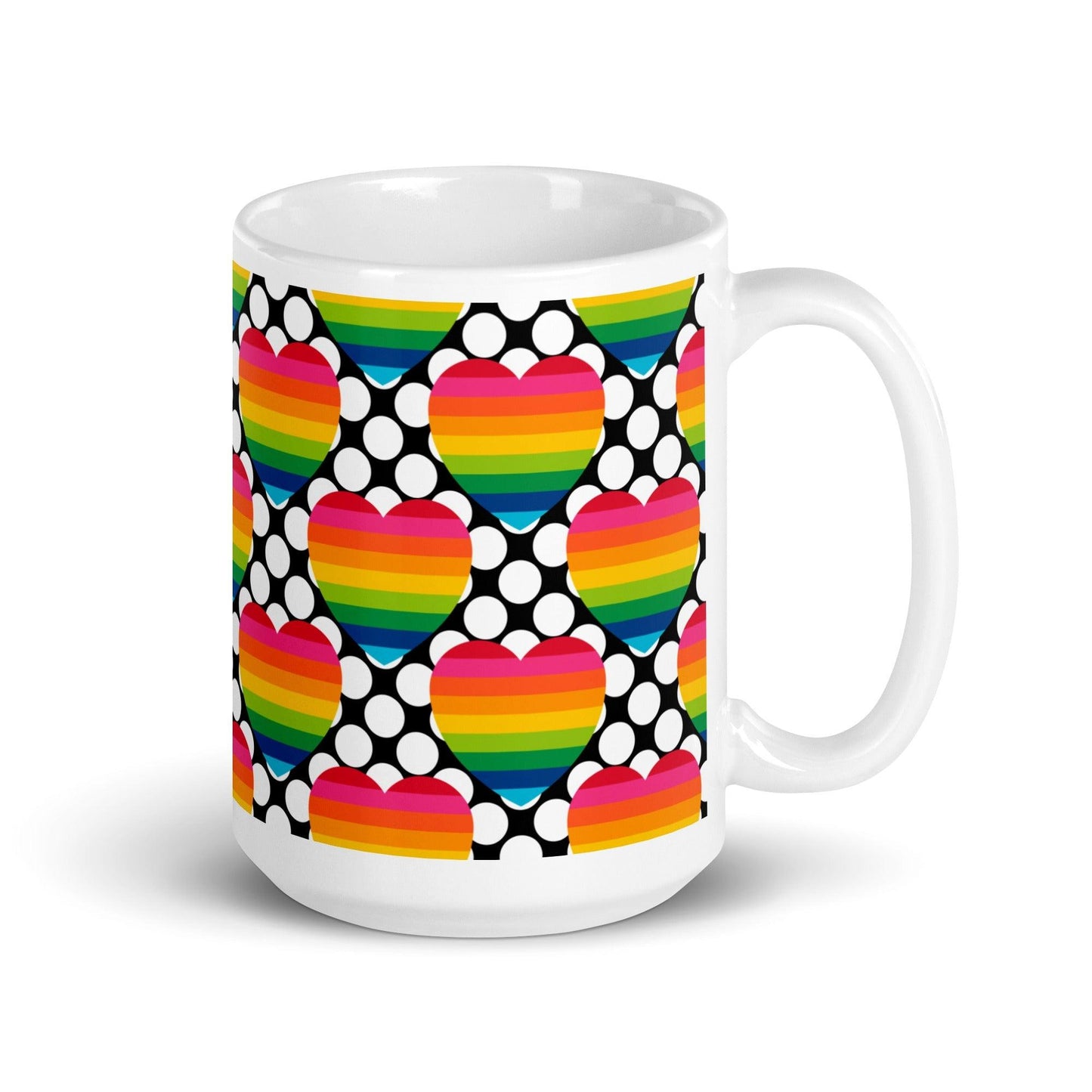 ELLIE LOVE DOT rainbow - Ceramic Mug - SHALMIAK