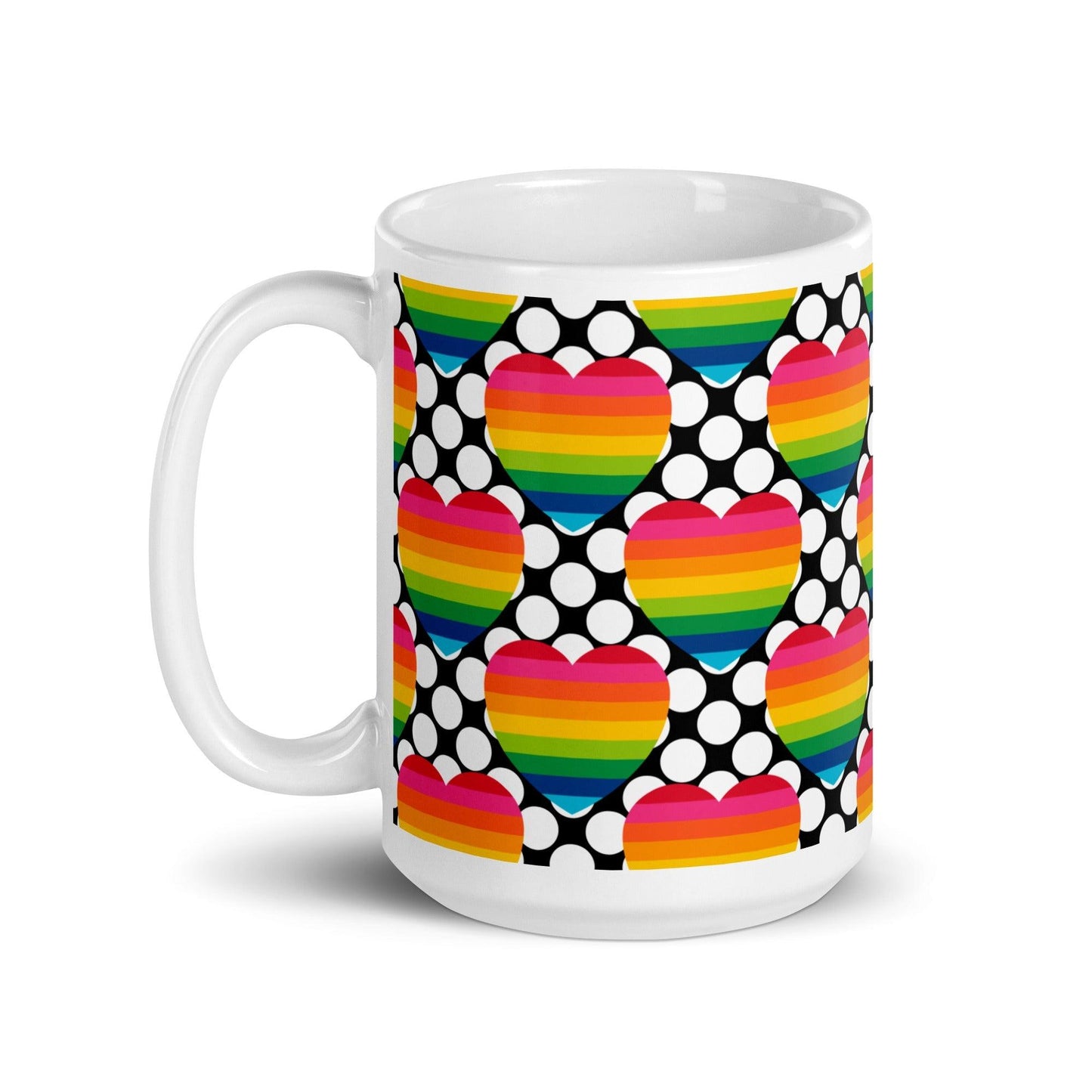 ELLIE LOVE DOT rainbow - Ceramic Mug - SHALMIAK