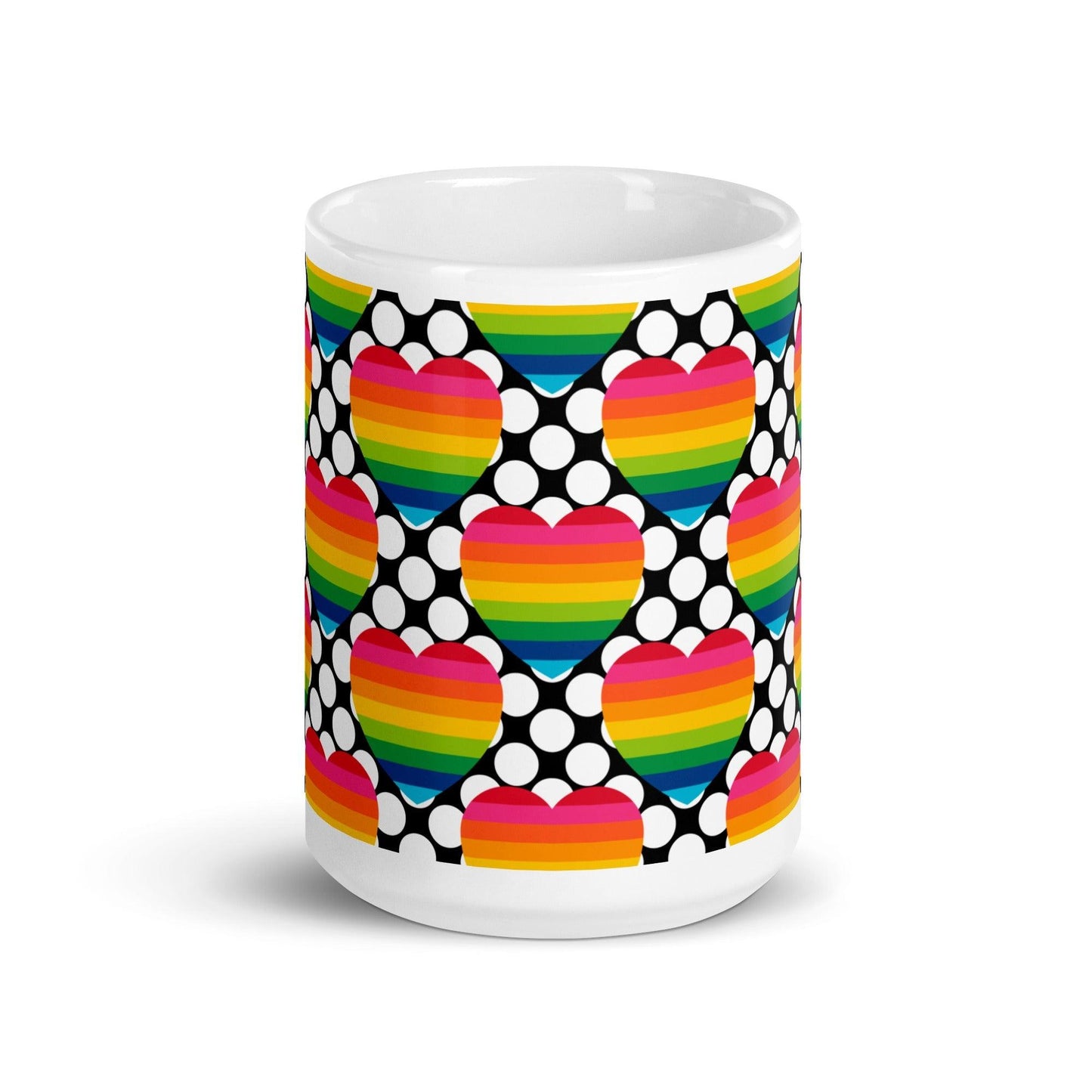 ELLIE LOVE DOT rainbow - Ceramic Mug - SHALMIAK