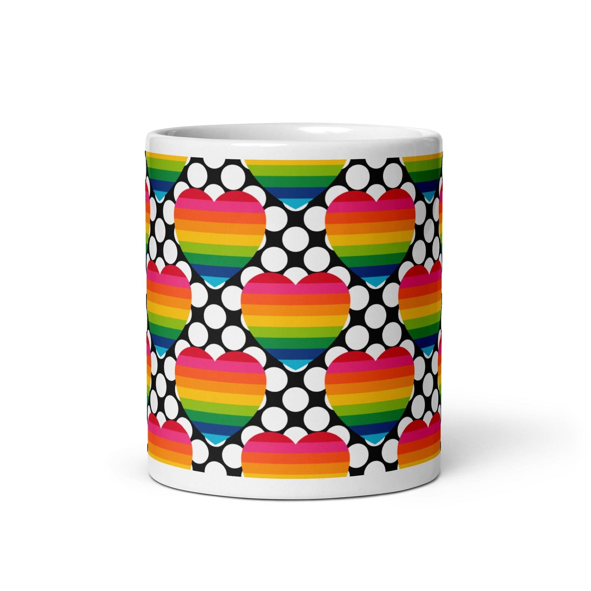 ELLIE LOVE DOT rainbow - Ceramic Mug - SHALMIAK