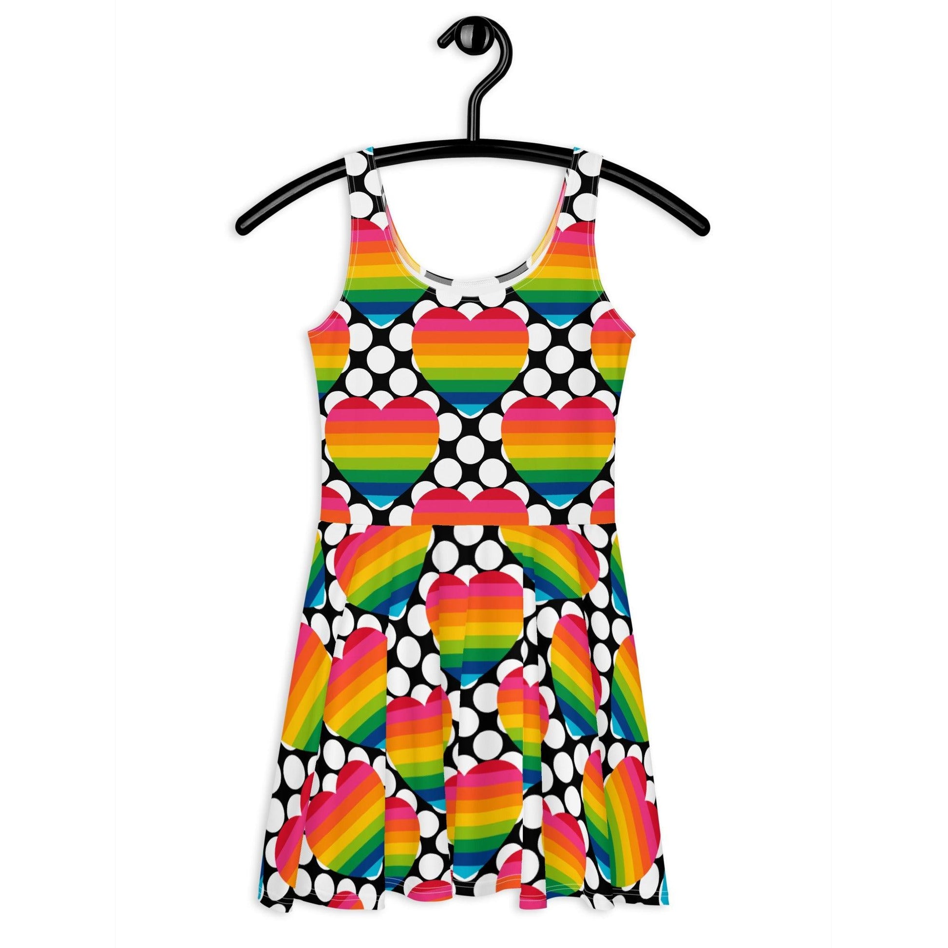 ELLIE LOVE DOT rainbow - Skater Dress - SHALMIAK