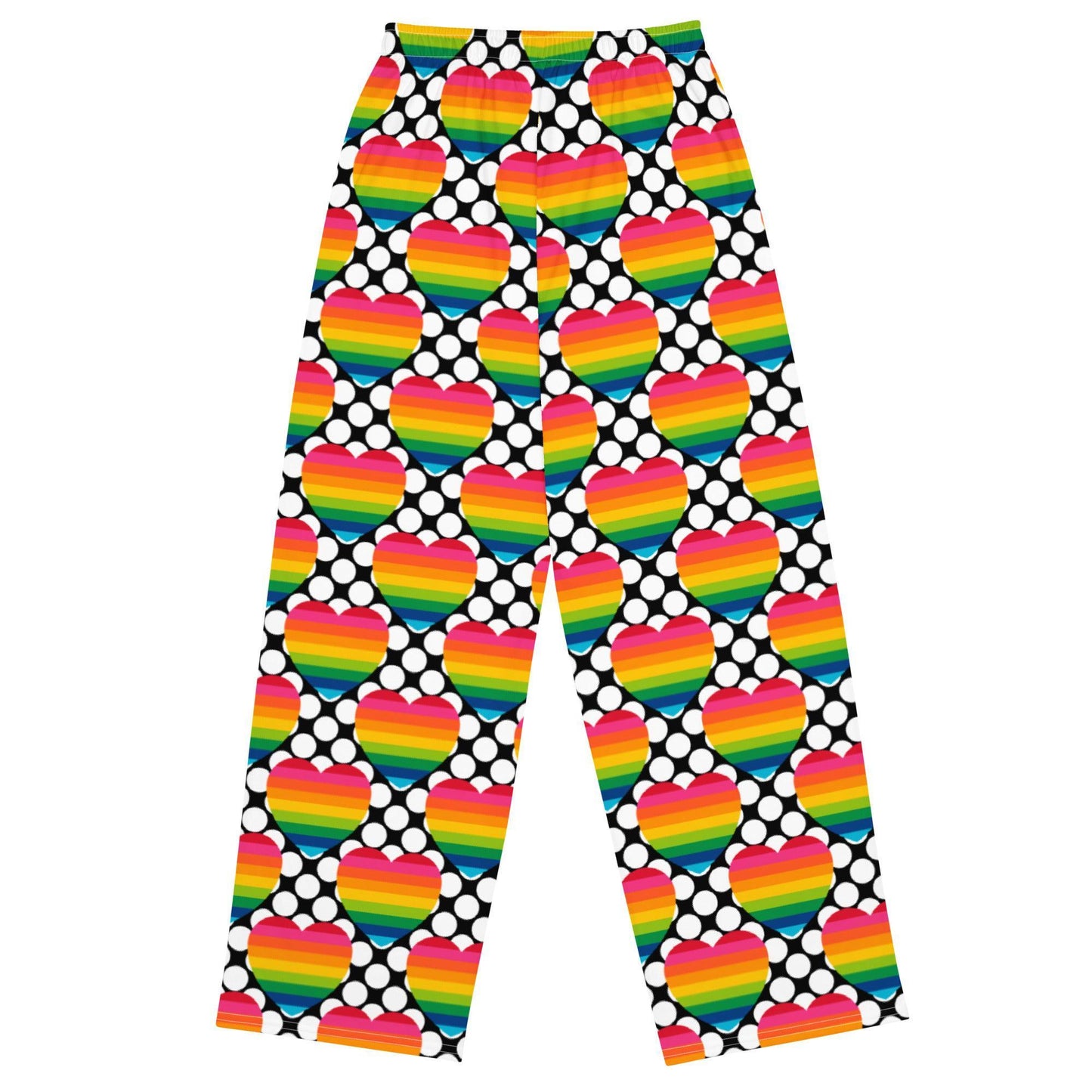 ELLIE LOVE DOT rainbow - Unisex wide-leg pants - SHALMIAK