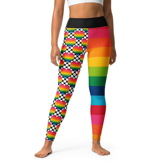 ELLIE LOVE DOT rainbow - Yoga Leggings - SHALMIAK