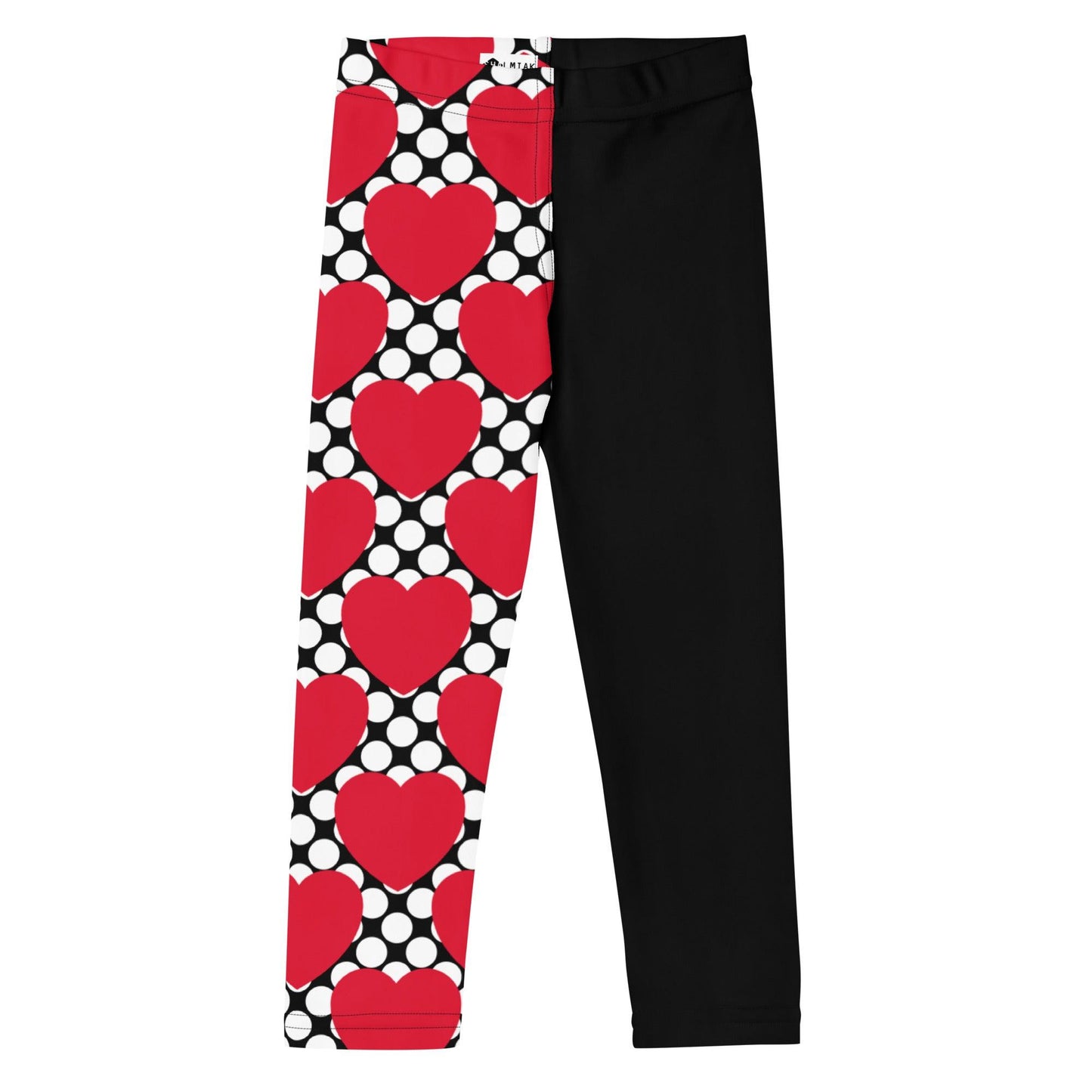 ELLIE LOVE DOT red black - Kid's Leggings - SHALMIAK