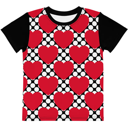 ELLIE LOVE DOT red black - Kid's T-shirt - SHALMIAK