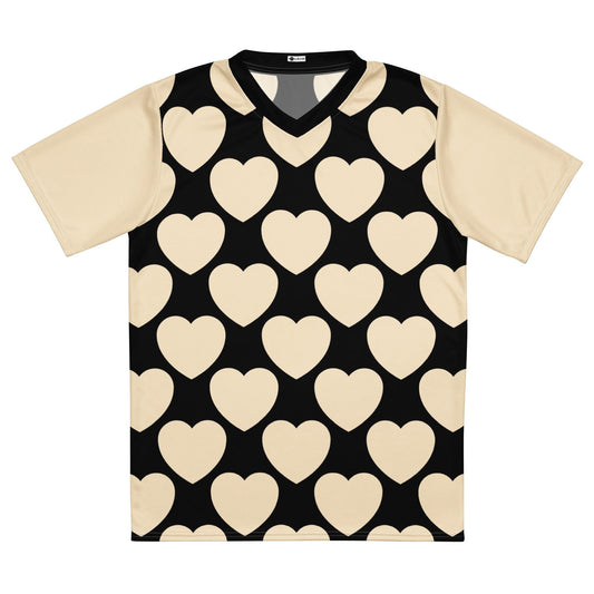 ELLIE LOVE black - Recycled unisex sports jersey - SHALMIAK