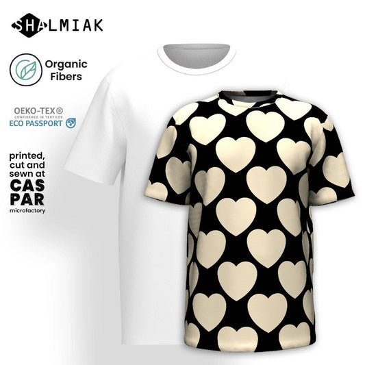 ELLIE LOVE black - T-shirt  (organic cotton) - SHALMIAK