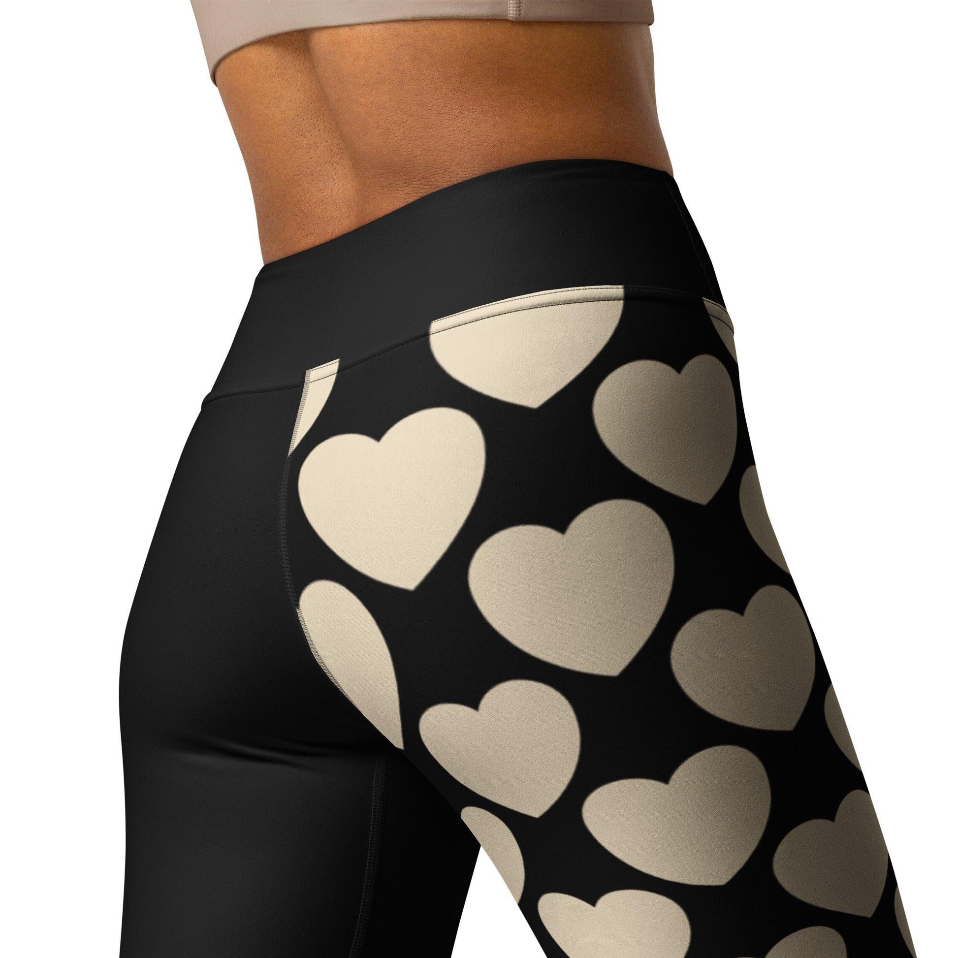 ELLIE LOVE black - Yoga Leggings - SHALMIAK