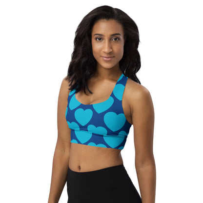 Sports Bra (recycled) - ELLIE LOVE blues - SHALMIAK